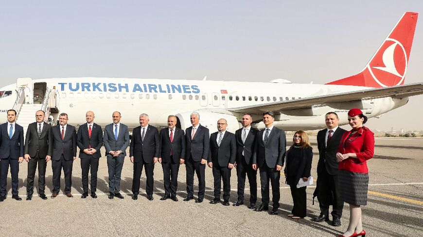 Libyan and Turkish officials were on hand to welcome the return of Turkish Airlines to Libya