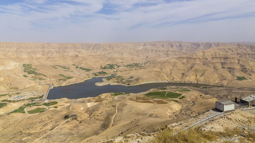 The Wadi Mujib river in Jordan. 