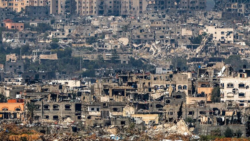 Heavy bombardment has destroyed swathes of Gaza