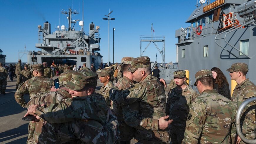 US troops are preparing to deliver aid to the Palestinians