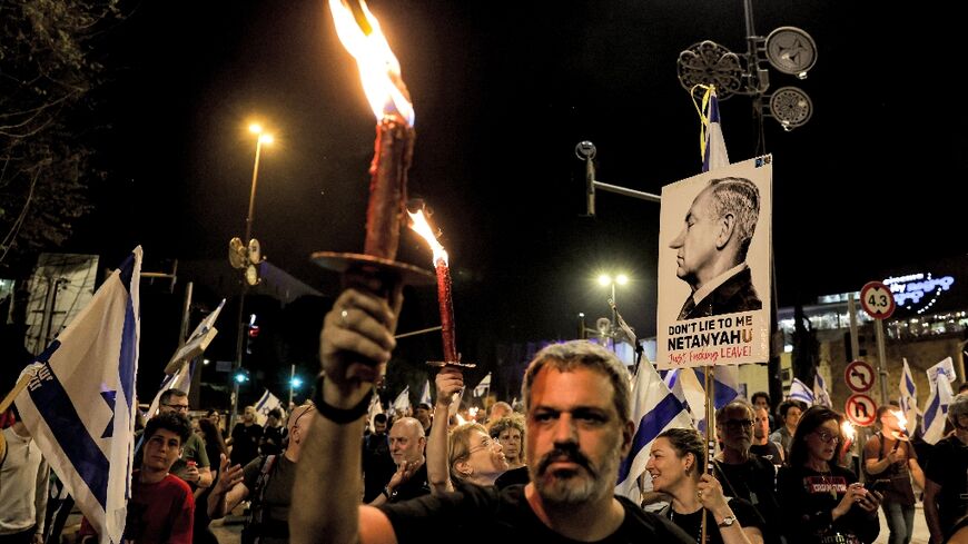 Some anti-government protesters marched on Prime Minister Benjamin Netanyahu's home in Jerusalem