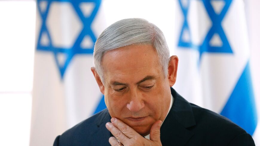 A file picture of Israeli Prime Minister Benjamin Netanyahu 