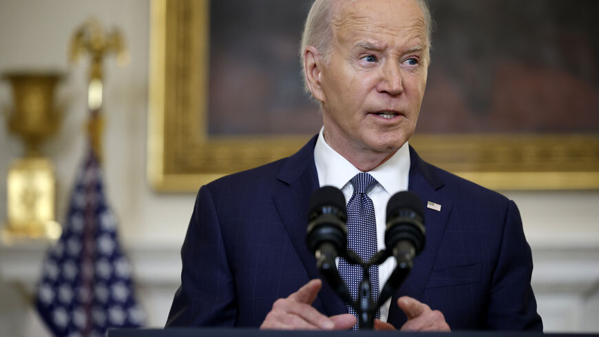 WASHINGTON, DC - MAY 31: U.S. President Joe Biden delivers remarks on former U.S. President Donald Trump’s guilty verdict in his hush-money trial before speaking on the Middle East at the White House on May 31, 2024 in Washington, DC. Biden said Trump had a fair trial and an impartial jury found him guilty on all 34 counts and added it is dangerous for anyone to say the trial was rigged. (Photo by Chip Somodevilla/Getty Images)