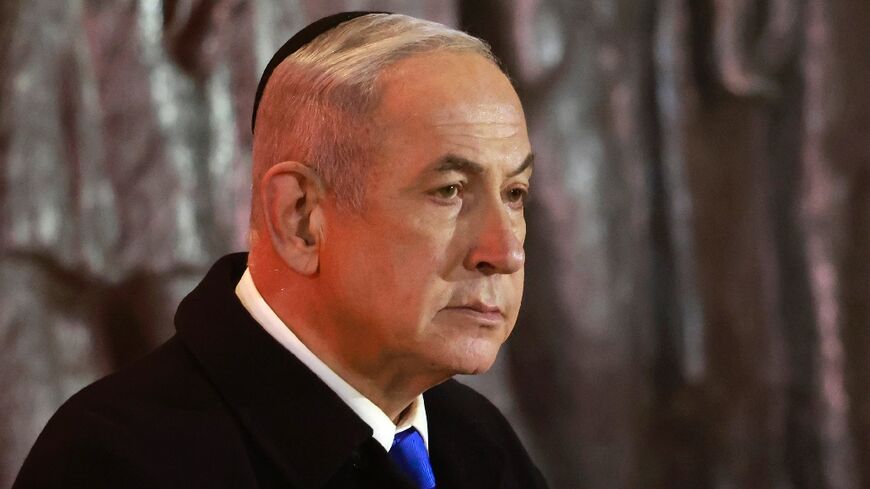 Netanyahu was speaking at a Holocaust Remembrance Day ceremony at the Yad Vashem memorial in Jerusalem