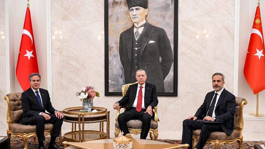 US Secretary of State Antony Blinken met Turkey's President Recep Tayyip Erdogan and Foreign Minister Hakan Fidan