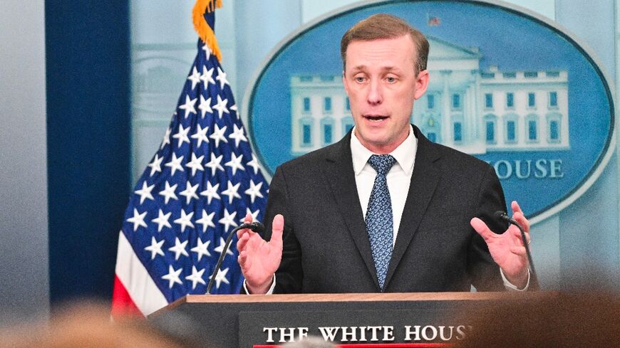 US National Security Advisor Jake Sullivan speaks during the daily press briefing in the Brady Press Briefing Room of the White House in Washington, DC, on January 13, 2025.