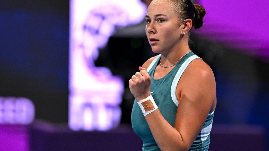 Breakthrough: American Amanda Anisimova celebrates the first WTA 1000 title of her career in Doha