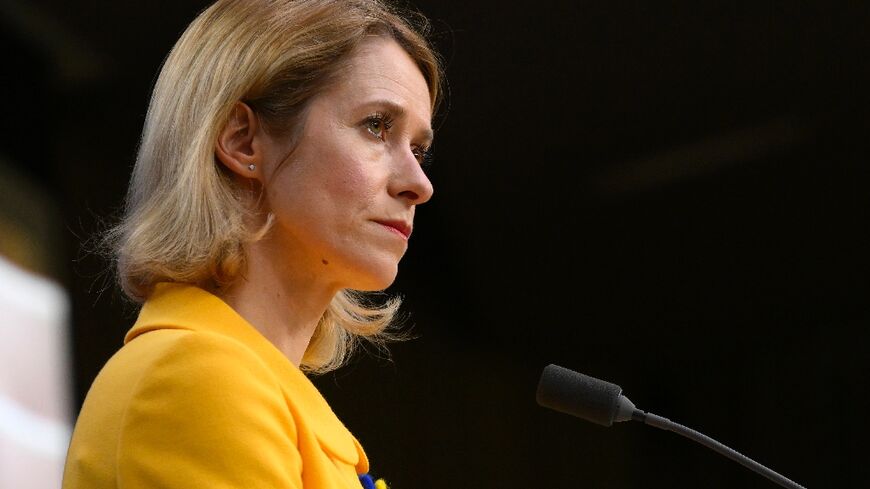 EU foreign affairs chief Kaja Kallas, pictured here in February, reaffirmed European support for Ukraine as she addressed the UN Security Council