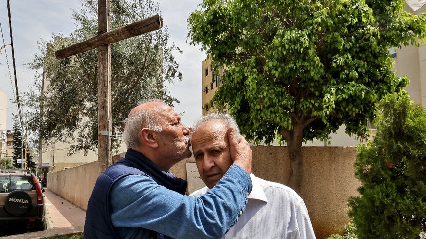 Former foes Nassim Assad and Georges Mazraani revisit Beirut's Ain al-Remmaneh district 