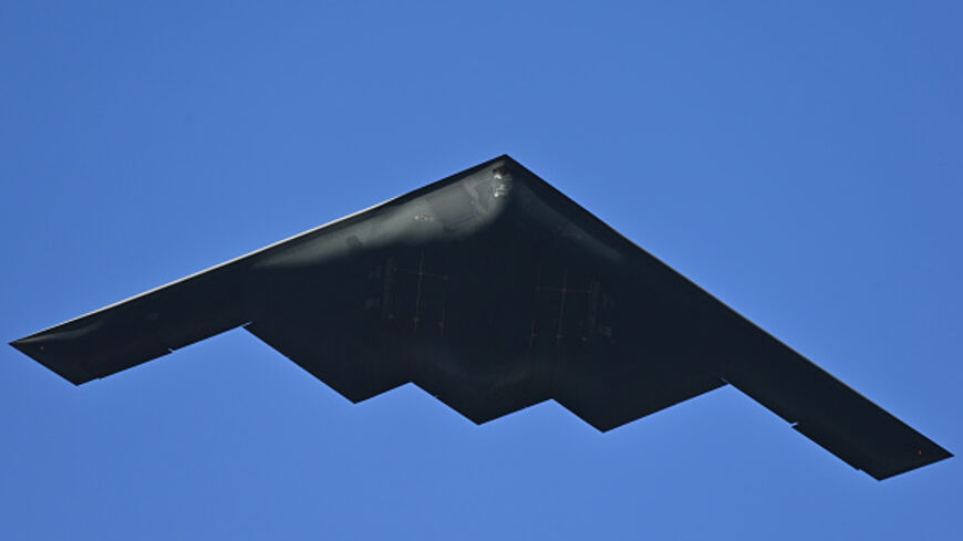 PASADENA, CALIFORNIA - JANUARY 01: The B-2 "Spirit" Stealth Bomber flys over the 136th Rose Parade Presented By Honda on January 01, 2025 in Pasadena, California. (Photo by Jerod Harris/Getty Images)