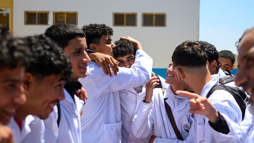 Students at the 'Second Chance School –- New Generation' which aims to bring dropouts back into education