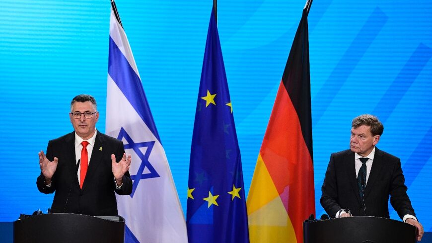 German Foreign Minister Johann Wadephul hosted his Israeli counterpart Gideon Saar in Berlin