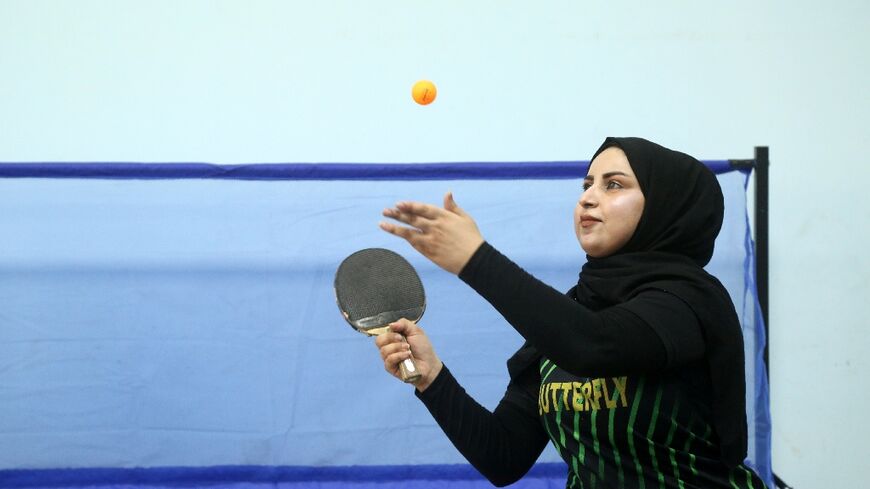 An Iraqi team of table tennis Paralympic hopefuls has been practising in a local community centre with broken tables and patchy electricity