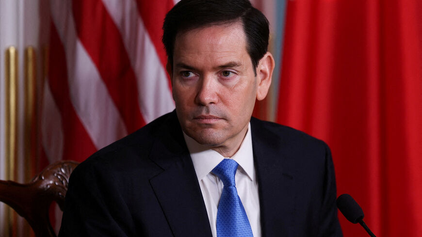 FILE PHOTO: U.S. Secretary of State Marco Rubio attends a nuclear cooperation Memorandum of Understanding (MOU) signing ceremony with Bahrain's Foreign Minister Abdullatif bin Rashid Al Zayani (not pictured), at the U.S. Department of State in Washington, D.C., U.S., July 16, 2025. REUTERS/Umit Bektas/File Photo