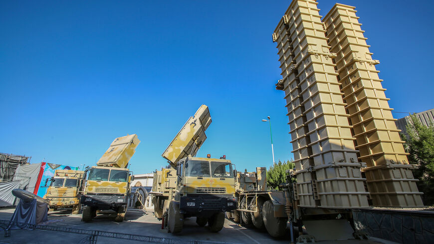 FILE PHOTO: The domestically built mobile missile defence system Bavar-373 is displayed on the National Defence Industry Day in Tehran, Iran August 22, 2019. Tasnim News Agency/Handout via REUTERS/File Photo