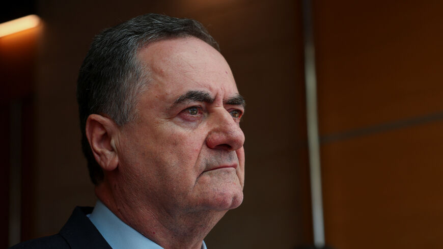 Israeli Foreign Minister Israel Katz waits for his British and French counterparts ahead of a meeting, amid the conflict between Israel and Hamas, in Jerusalem August 16, 2024. REUTERS/Florion Goga/File Photo