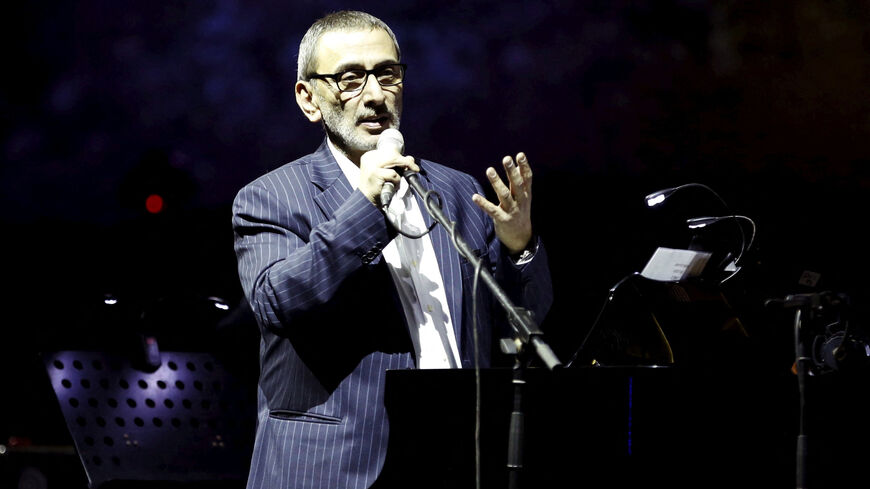 FILE PHOTO: Lebanese musician and composer Ziad Rahbani performs during a concert at the Ehdeniyat International Festival in Ehden town, northern Lebanon July 30, 2015. REUTERS/Jamal Saidi/File Photo