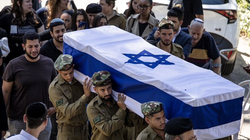 Some of the soldiers killed in Gaza were buried in Jerusalem on Tuesday