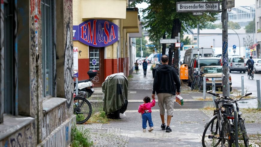 Multiracial mixing pot: Berlin's Sonnenalle, home to some of the 2015 wave of migrants