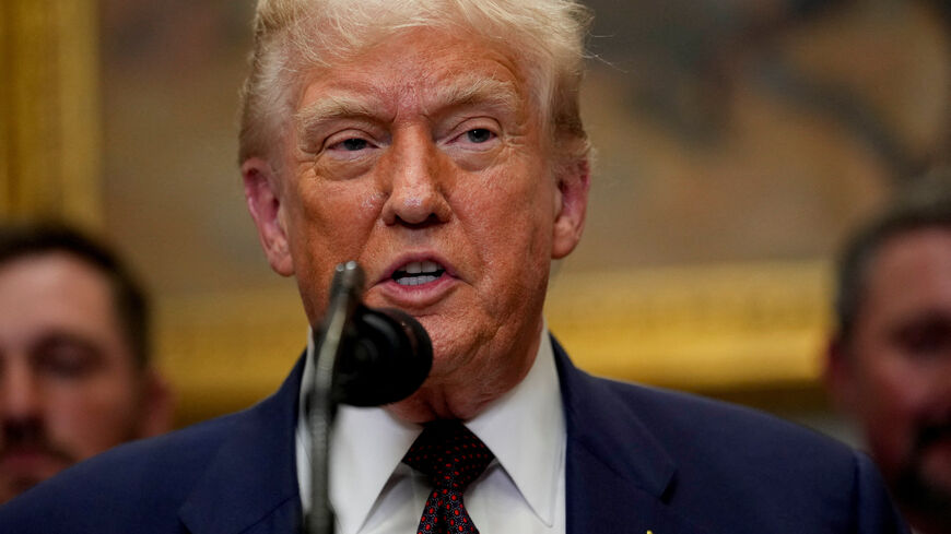 FILE PHOTO: U.S. President Donald Trump delivers remarks in the Roosevelt Room at the White House in Washington, D.C., U.S., July 31, 2025. REUTERS/Kent Nishimura/File Photo