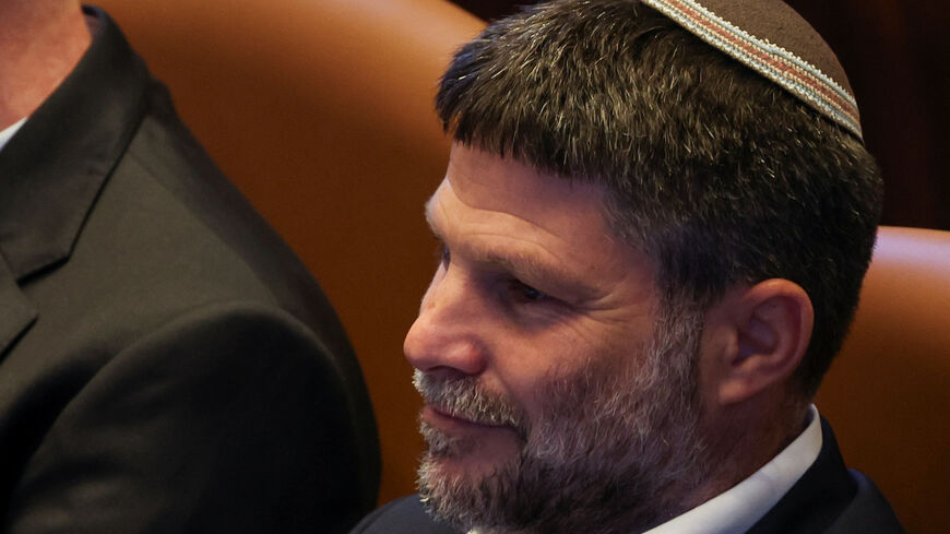 Israeli Finance Minister Bezalel Smotrich attends a Plenum session of the Knesset, Israel's Parliament in Jerusalem, June 11, 2025 REUTERS/Ronen Zvulun/File Photo