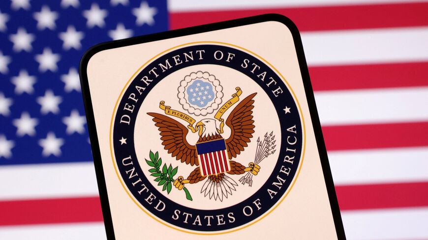 United States Department of State logo and U.S. flag are seen in this illustration taken April 23, 2025. REUTERS/Dado Ruvic/Illustration