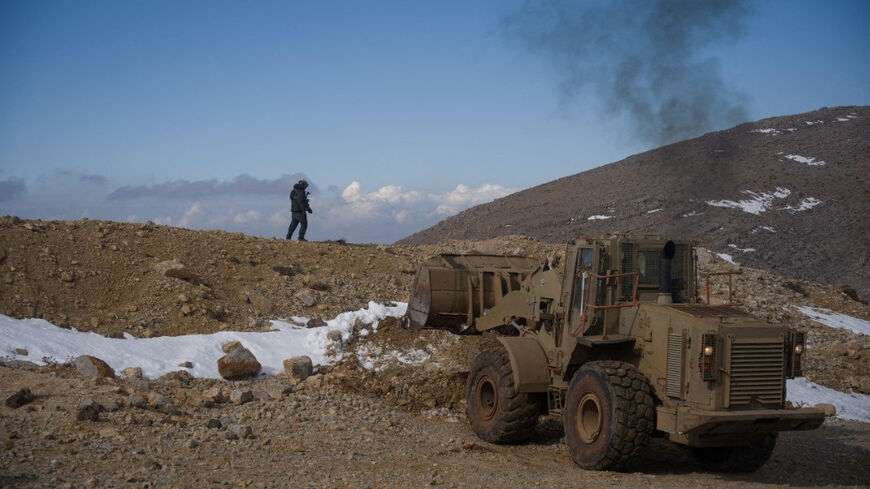 FILE PHOTO: Israeli forces operate at a location given as Mount Hermon region, Syria, in this handout image released December 9, 2024.  Israel Defense Forces/Handout via REUTERS/File Photo