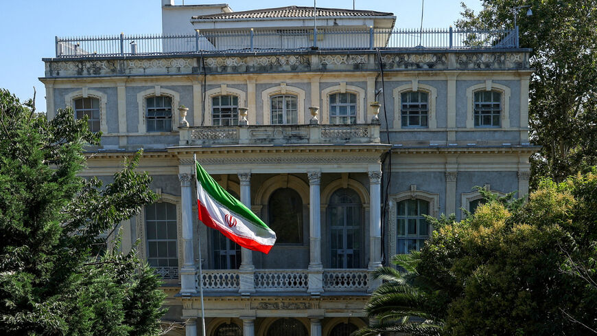 FILE PHOTO: General view of the Iranian Consulate where Iran holds nuclear talks with so-called E3 group of France, Britain and Germany, in Istanbul, Turkey, July 25, 2025. REUTERS/Dilara Senkaya/File Photo
