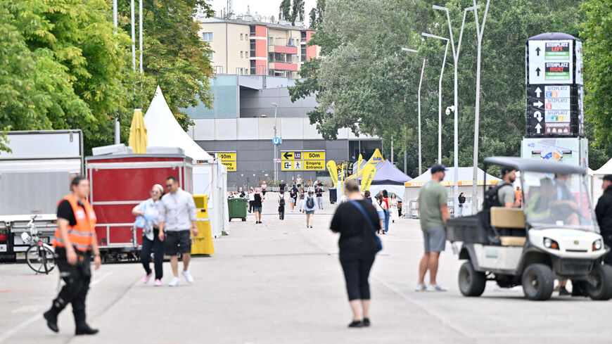 FILE PHOTO: General view shows outside of Happel stadium after Taylor Swift's three concerts this week were canceled after the government confirmed a planned attack at the stadium in Vienna, Austria, August 8, 2024. REUTERS/Elisabeth Mandl/File Photo