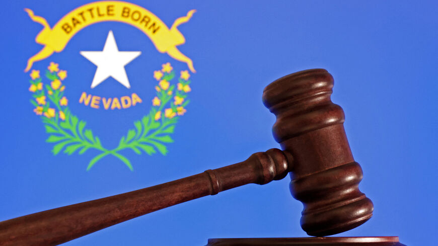 The flag of the U.S. state Nevada is seen in this illustration taken, August 21, 2024. REUTERS/Dado Ruvic/Illustration