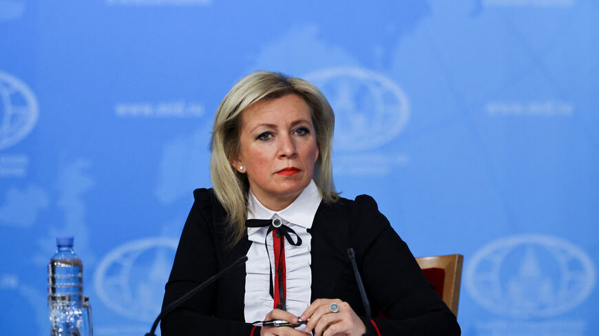 FILE PHOTO: Spokesperson of Russia's Foreign Ministry Maria Zakharova attends the annual press conference held by Foreign Minister Sergei Lavrov in Moscow, Russia, January 14, 2025. REUTERS/Evgenia Novozhenina/File Photo
