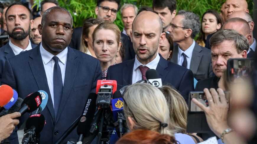 The three ministers said Iran was in clear violation of obligations curbing its nuclear programme