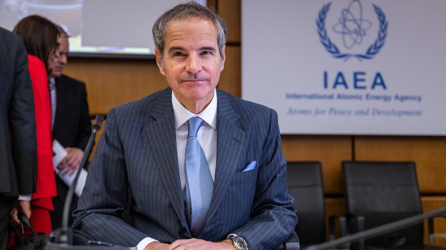 Rafael Grossi, director general of the International Atomic Energy Agency, arrives for an IAEA Board of Governors meeting at the IAEA headquarters on June 23, 2025, in Vienna, Austria. 