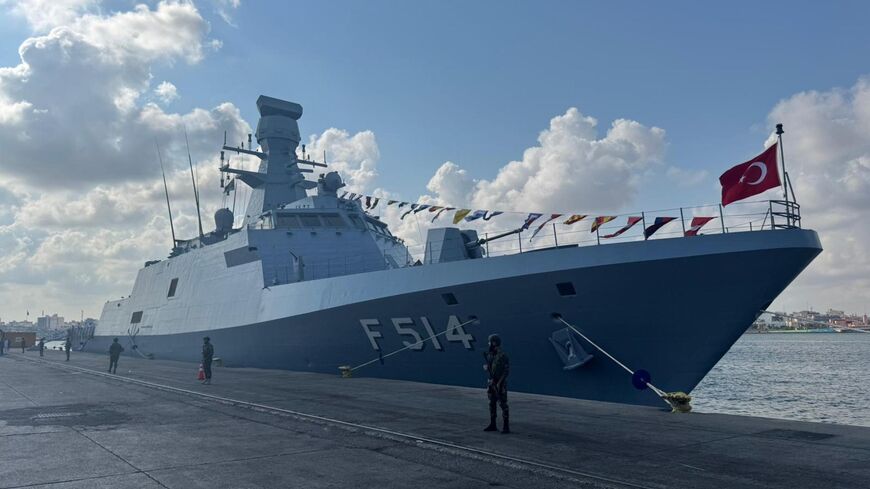 Turkish corvette TCG Kinaliada is seen in this undated image.