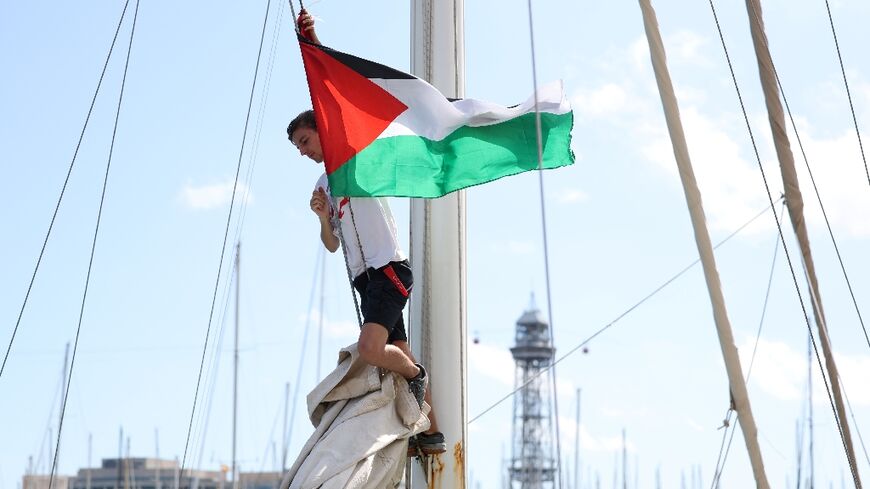 Organisers say the flotilla is set to leave Barcelona for Gaza on Sunday