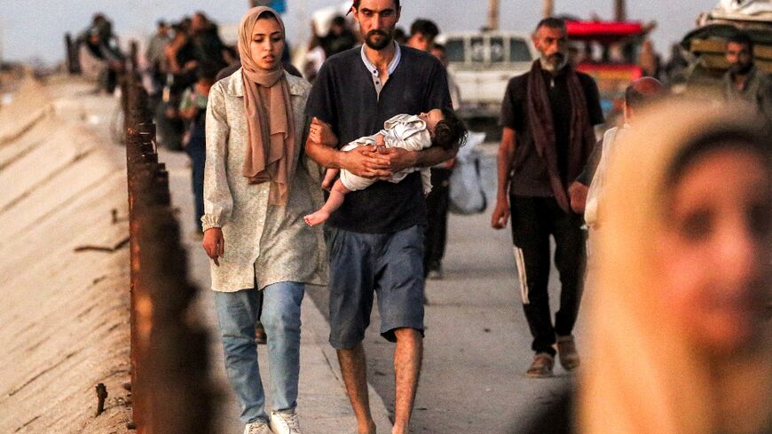 Tens of thousands have fled Gaza City since Israel intensified operations on the territory's main urban centre