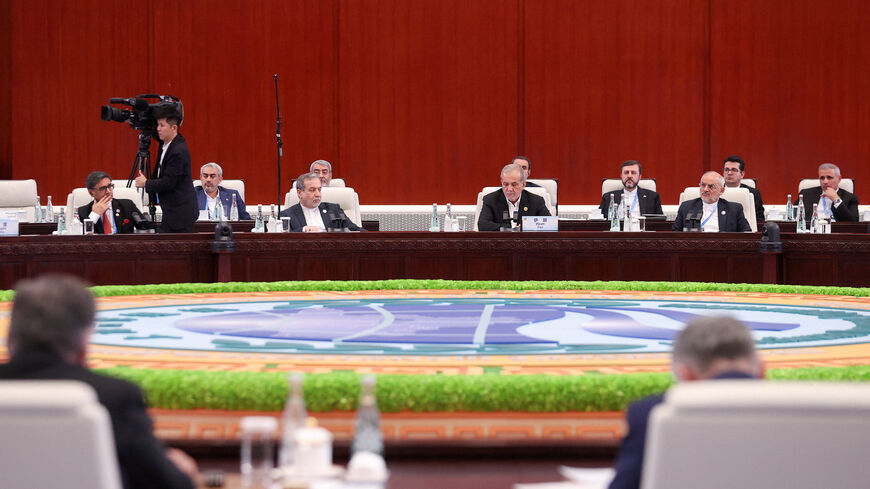 Iranian President Masoud Pezeshkian attends the Shanghai Cooperation Organisation (SCO) Summit 2025, in Tianjin, China, September 1, 2025. Iran's Presidential website/WANA (West Asia News Agency)/Handout via REUTERS