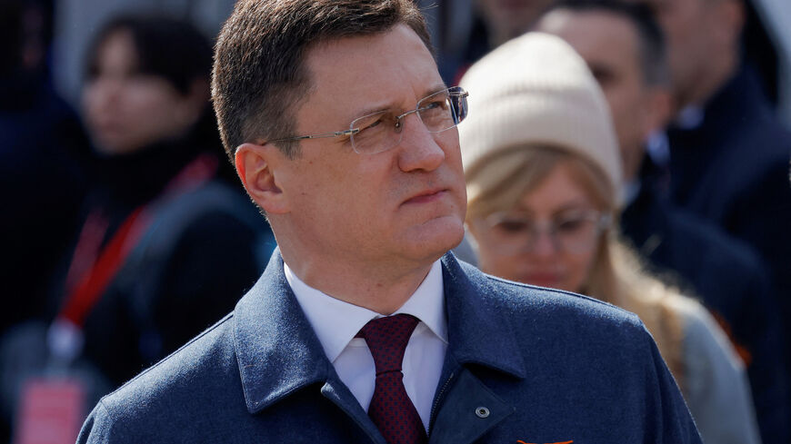 Russian Deputy Prime Minister Alexander Novak attends a military parade on Victory Day, marking the 80th anniversary of the victory over Nazi Germany in World War Two, in Red Square in central Moscow, Russia, May 9, 2025. REUTERS/Maxim Shemetov/File Photo