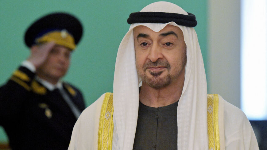 FILE PHOTO: President of the United Arab Emirates, Sheikh Mohammed bin Zayed Al Nahyan attends a meeting with Russian President Vladimir Putin at the Kremlin in Moscow, Russia, August 7, 2025. Sputnik/Alexei Nikolsky/Pool via REUTERS/File Photo