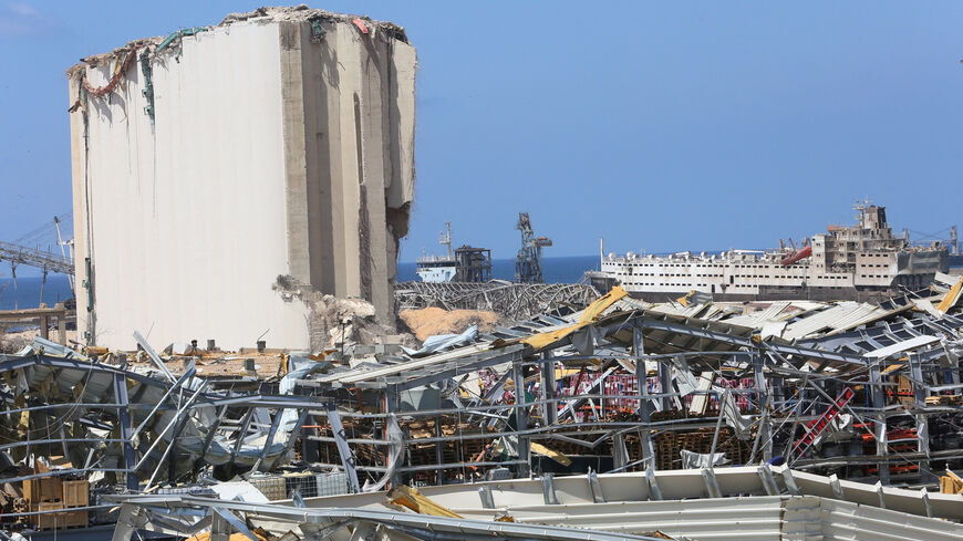 FILE PHOTO: A view shows the damage at the site of a massive explosion in Beirut port, Lebanon August 17, 2020. REUTERS/Aziz Taher/File Photo