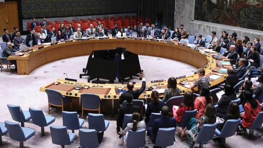 The United Nations Security Council holds a meeting on Iran at UN headquarters on September 19, 2025