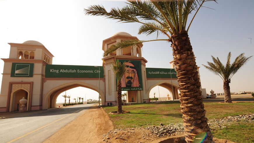 Pictured is the entrance to King Abdullah Economic City in Jeddah, on Feb. 3, 2009. 