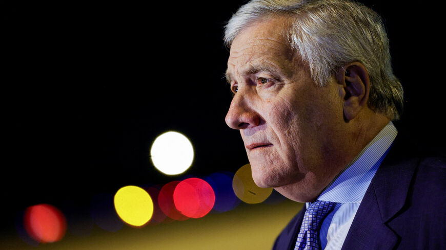 Italy's Foreign Minister Antonio Tajani looks on at Ciampino Military Airport, in Ciampino, Italy, September 29, 2025. REUTERS/Francesco Fotia