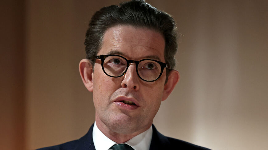 Sir Ken McCallum, Director General of MI5, delivers a speech at a press launch of ‘MI5: Official Secrets’ an exhibition exploring the history of the British intelligence agency, at The National Archives in London, Britain, April 1, 2025. REUTERS/Toby Melville