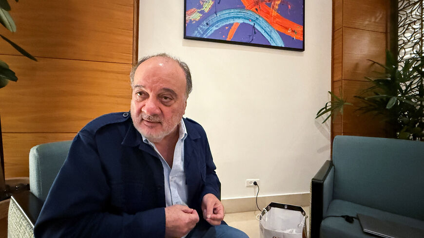 A Palestinian politician Nasser al-Qudwa speaks during an interview with Reuters in Ramallah in the Israeli-occupied West Bank October 13, 2025. REUTERS/Tom Perry