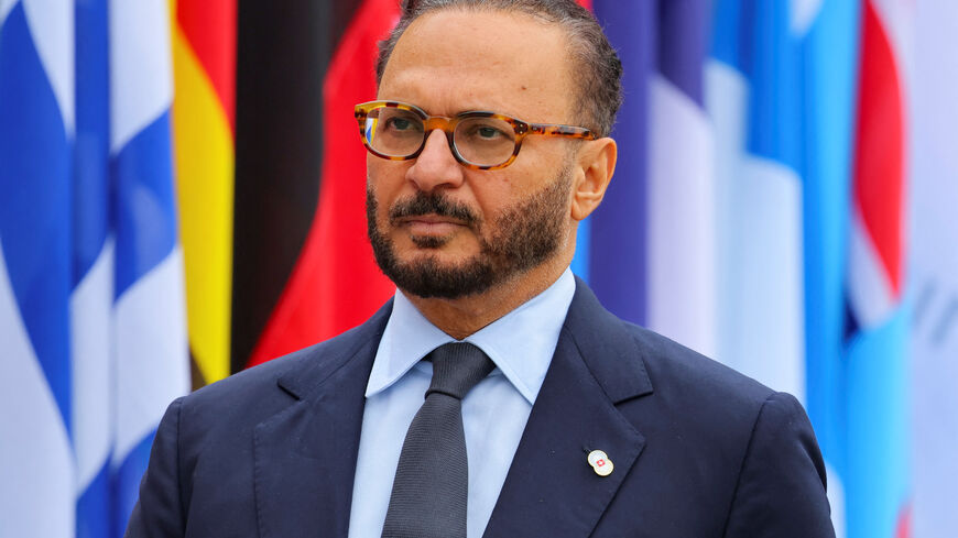 Diplomatic advisor to the United Arab Emirates President Anwar Gargash attends the opening ceremony of the Summit on Peace in Ukraine at the Buergenstock Resort in Stansstad near Lucerne, Switzerland, June 15, 2024. REUTERS/Denis Balibouse/Pool