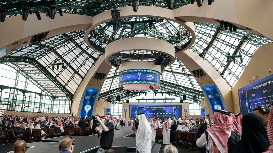 FILE PHOTO: Guests and speakers attend the 9th Edition of the Future Investment Initiative (FII), the kingdom's annual flagship finance conference, in Riyadh, Saudi Arabia, October 28, 2025. REUTERS/Mohammed Benmansour/File Photo