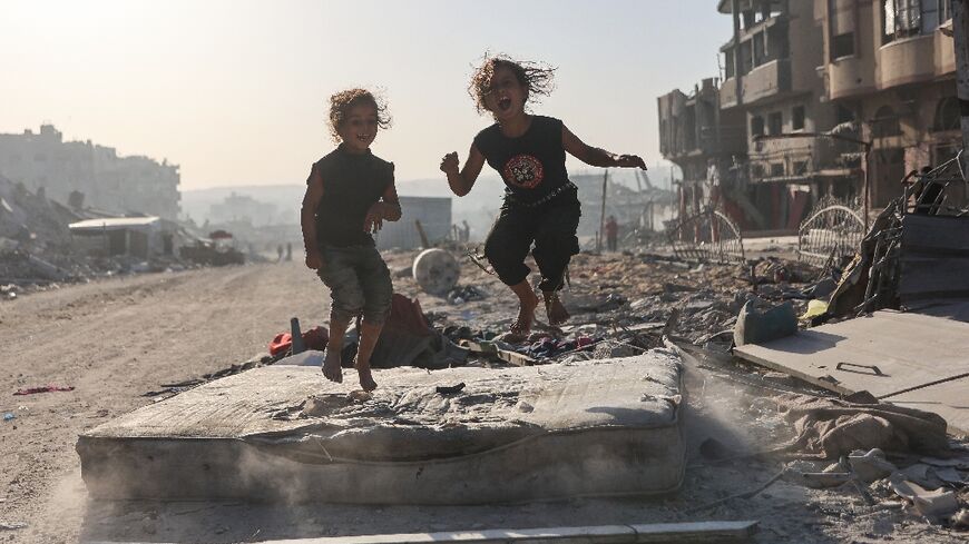 In Gaza, civilians displaced by two years of war continued to struggle