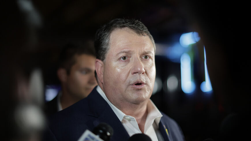 Florida's Republican state Sen. Randy Fine speaks with the media after winning the 6th District race to replace GOP former Rep. Michael Waltz, who is now President Donald Trump’s national security adviser on April 01, 2025 in Ormond Beach, Florida. 