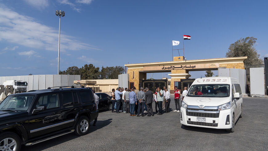 General view of the Rafah Border Crossing on Oct. 9, 2025 in Rafah, Egypt. 
